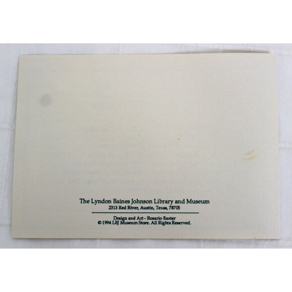 Vtg 1994 LJB Ranch House Texas Ornament Visions of Wildflowers Gold Porcelain - Picture 5 of 11